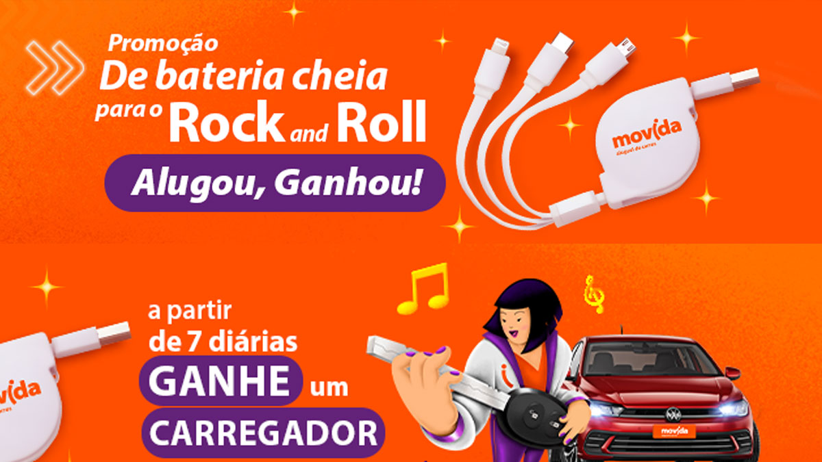 Promoção Movida Bateria Cheia Para O Rock And Roll