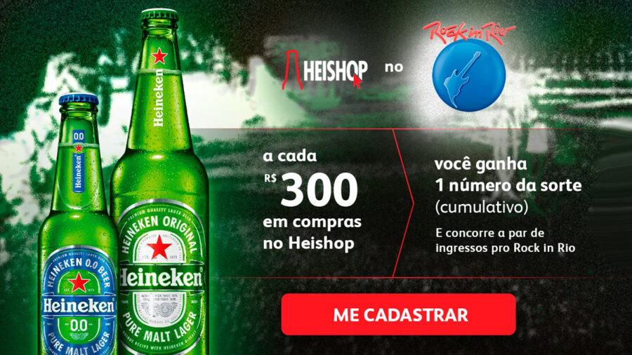 Promoção Heishop no Rock in Rio