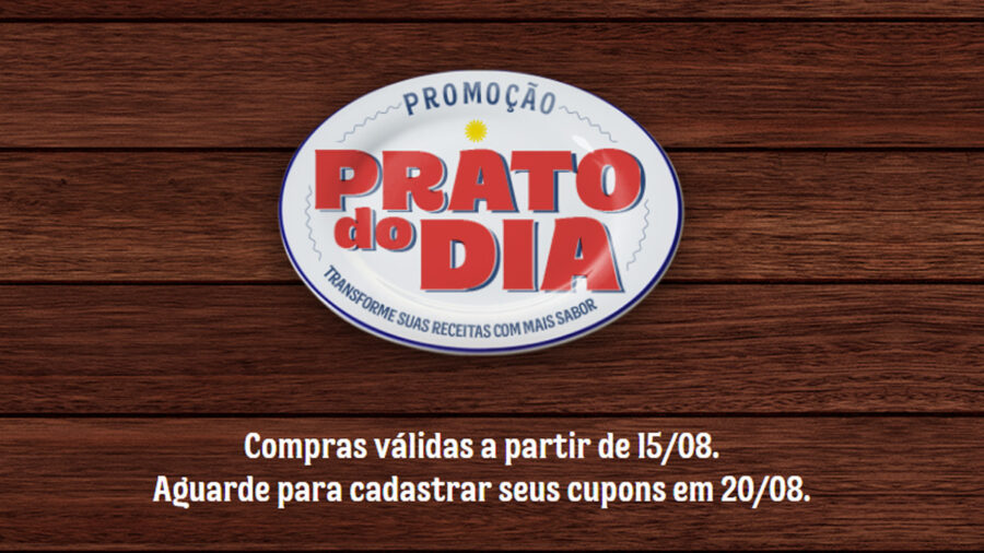 Promoção Prato do Dia da Unilever!