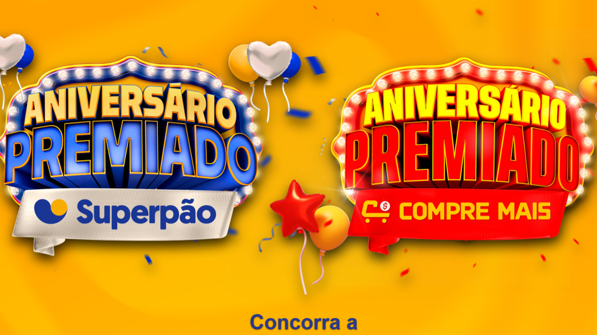 Promoção Aniversário Premiado Supermercado Superpão