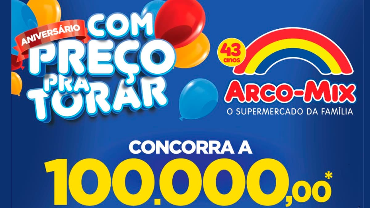 Promoção Arco Mix Aniversário