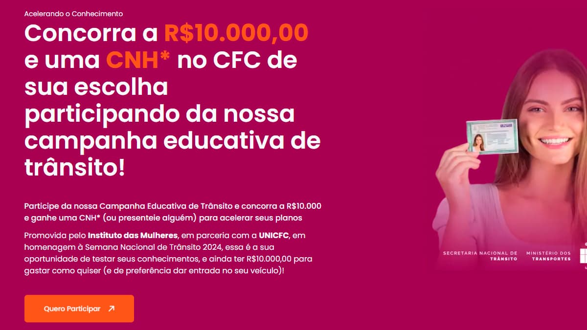 Promoção cnh