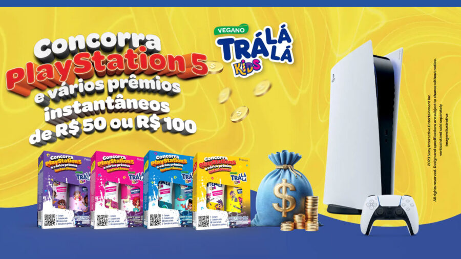 Promoção Trá Lá Lá Kids: Concorra a 10 Playstation 5