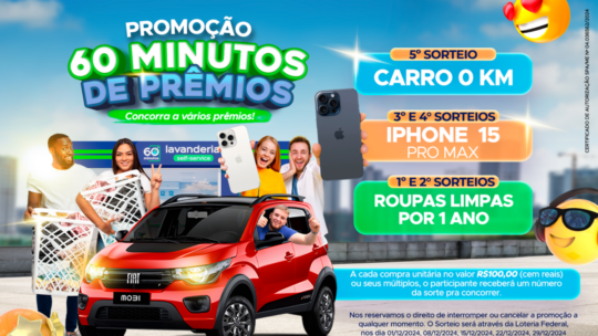 Promoção Lavanderia 60 Minutos