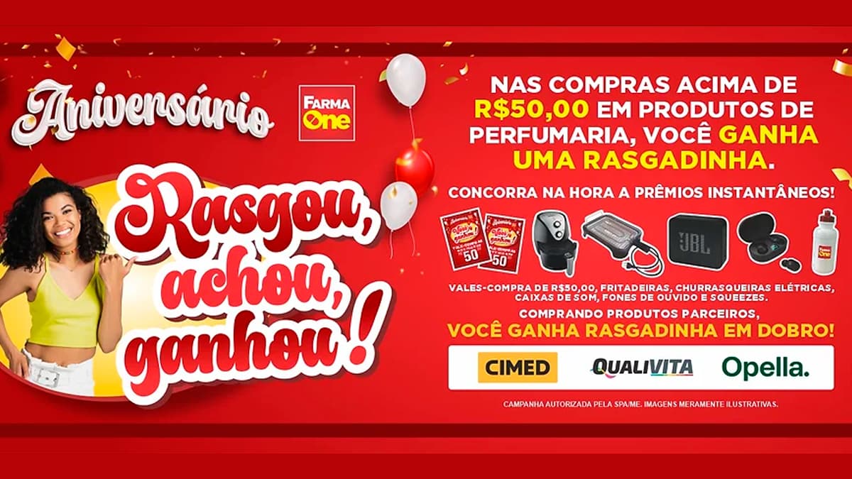 promoção Farma One 2024