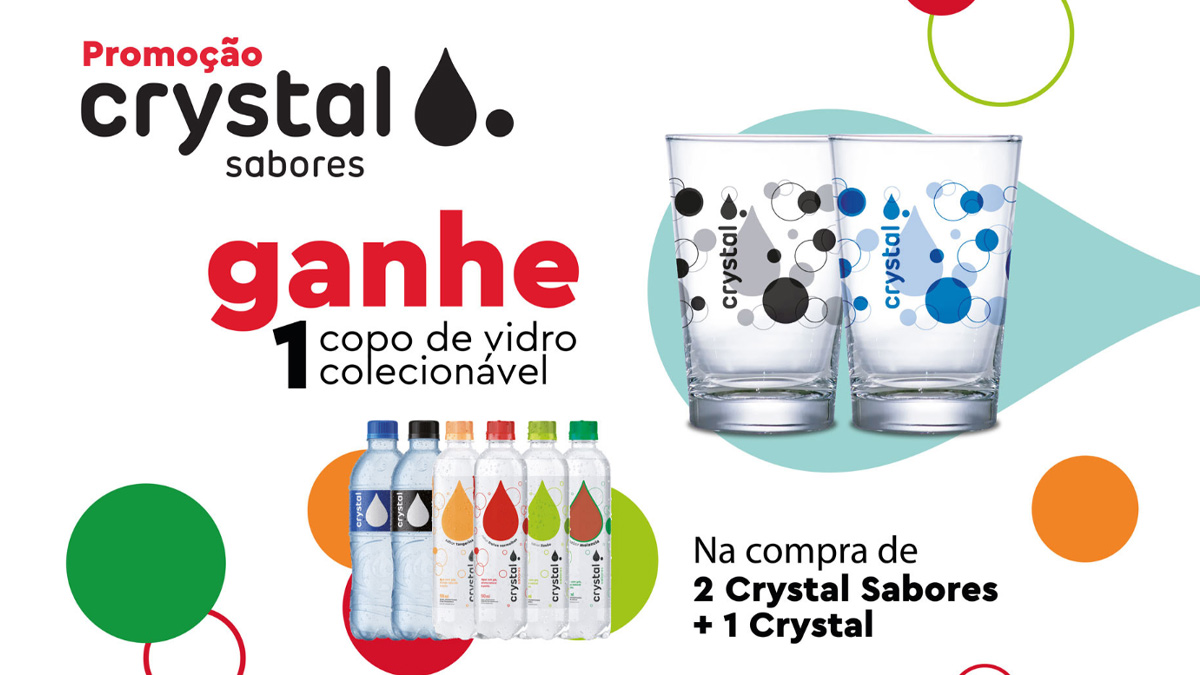 Promoção Crystal Sabores: Compre e Ganhe Copo Exclusivo