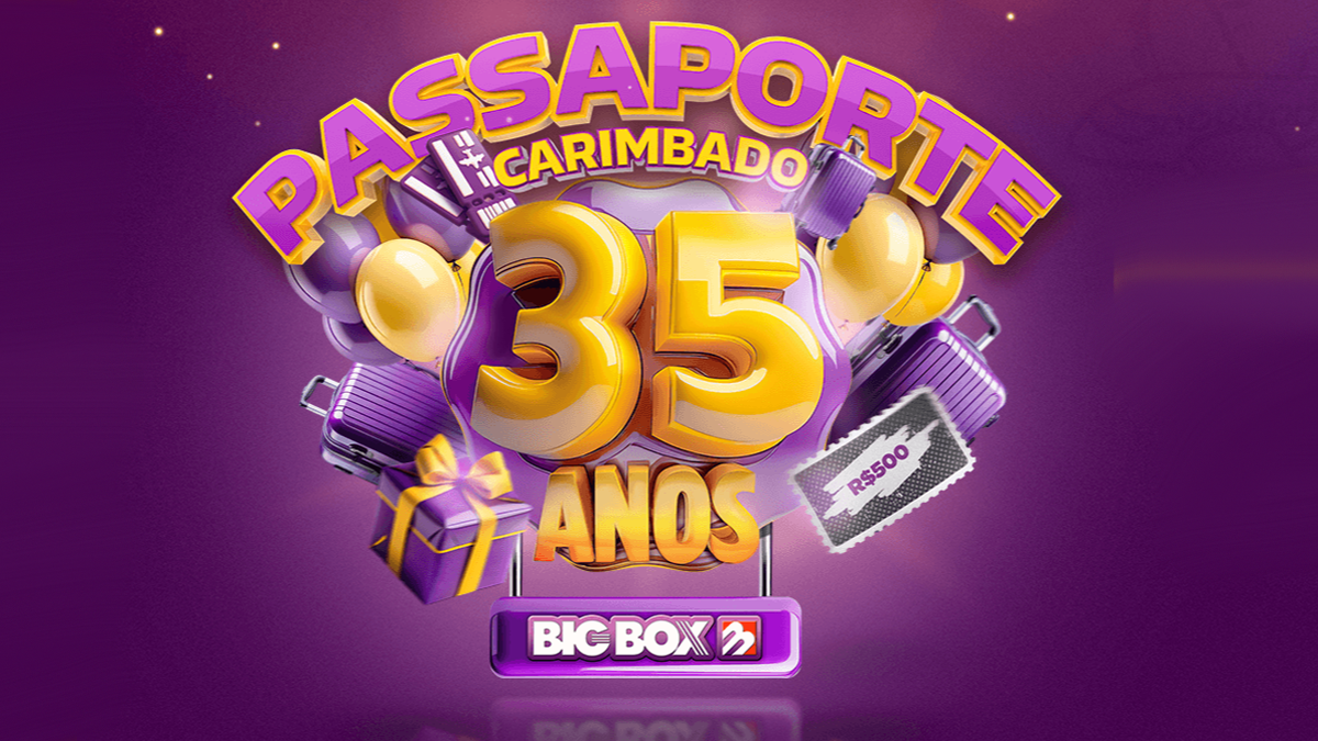 Promoção Big Box Passaporte Carimbado: Ganhe Viagem e R$500