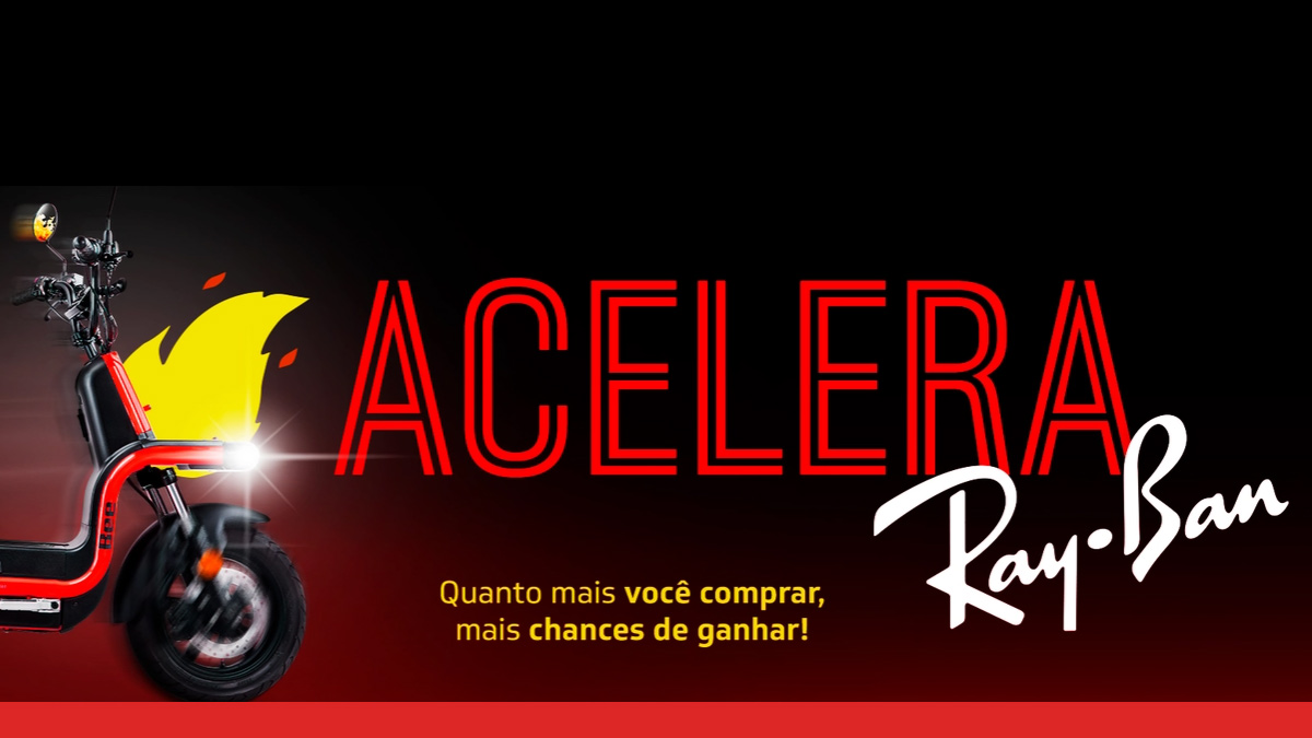 Promoção Ray Ban Acelera