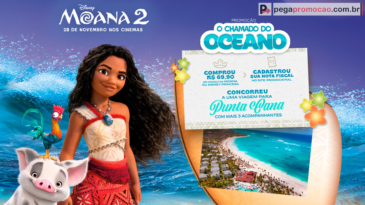 Promoção Disney Moana 2024