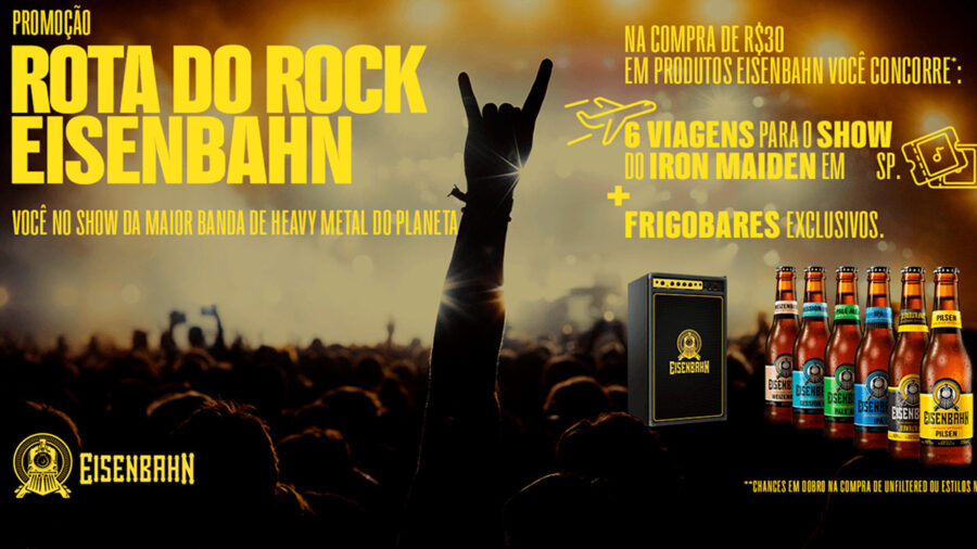 Promoção Eisenbahn: Você VIP no Show do Iron Maiden!