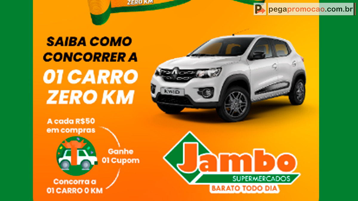 Promoção Jambo Supermercado aniversário