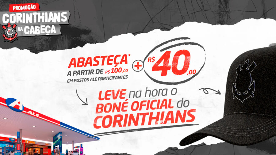 Promoção Postos ALE Boné Corinthians 2024