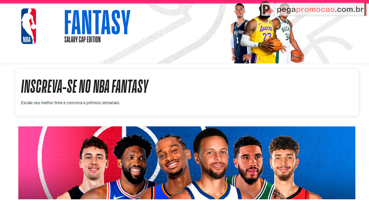 Promoção NBA Fantasy Game