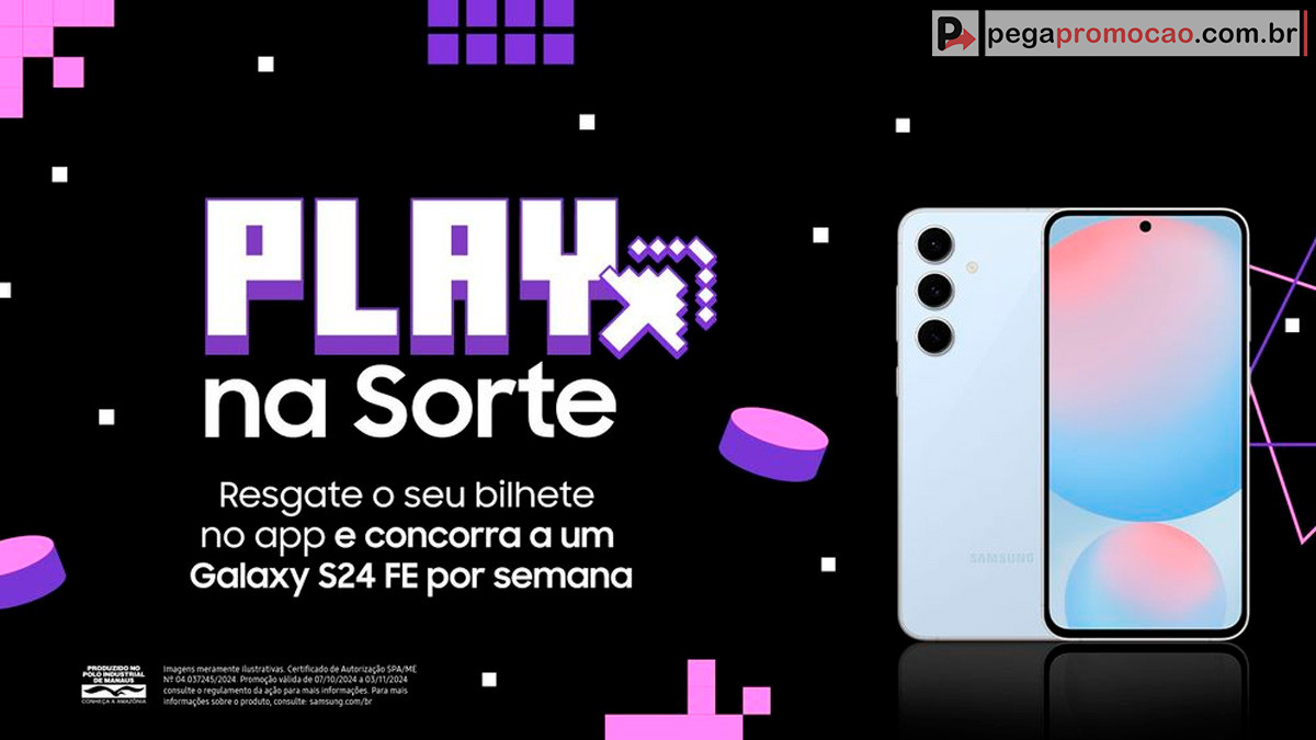 Promoção Samsung Play na Sorte