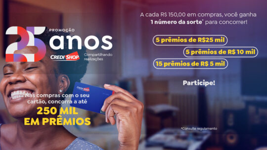 Promoção CredShop 25 anos