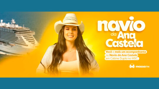 Conquiste um cruzeiro com a Ana Castela na promoção "Navio Da Ana Castela É Massa!" da Massa FM. Participe!