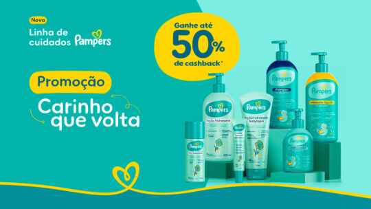 Promoção Pampercas Carinho Que Volta: Ganhe 50% de Cashback