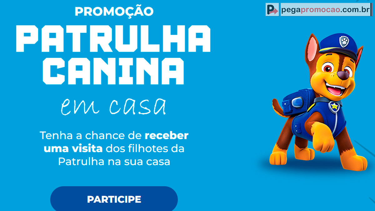 promoção patrulha canina dia das crianças