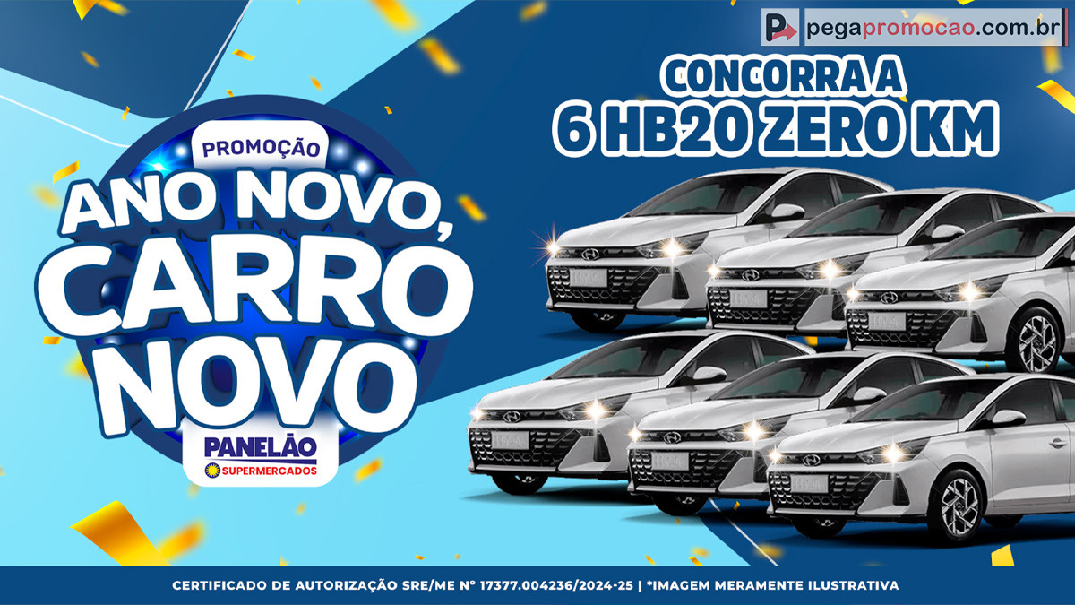 Promoção Panelão Supermercados Ano Novo Carro Novo