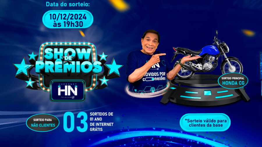 Promoção Show de Prêmios Hyper Net Telecom