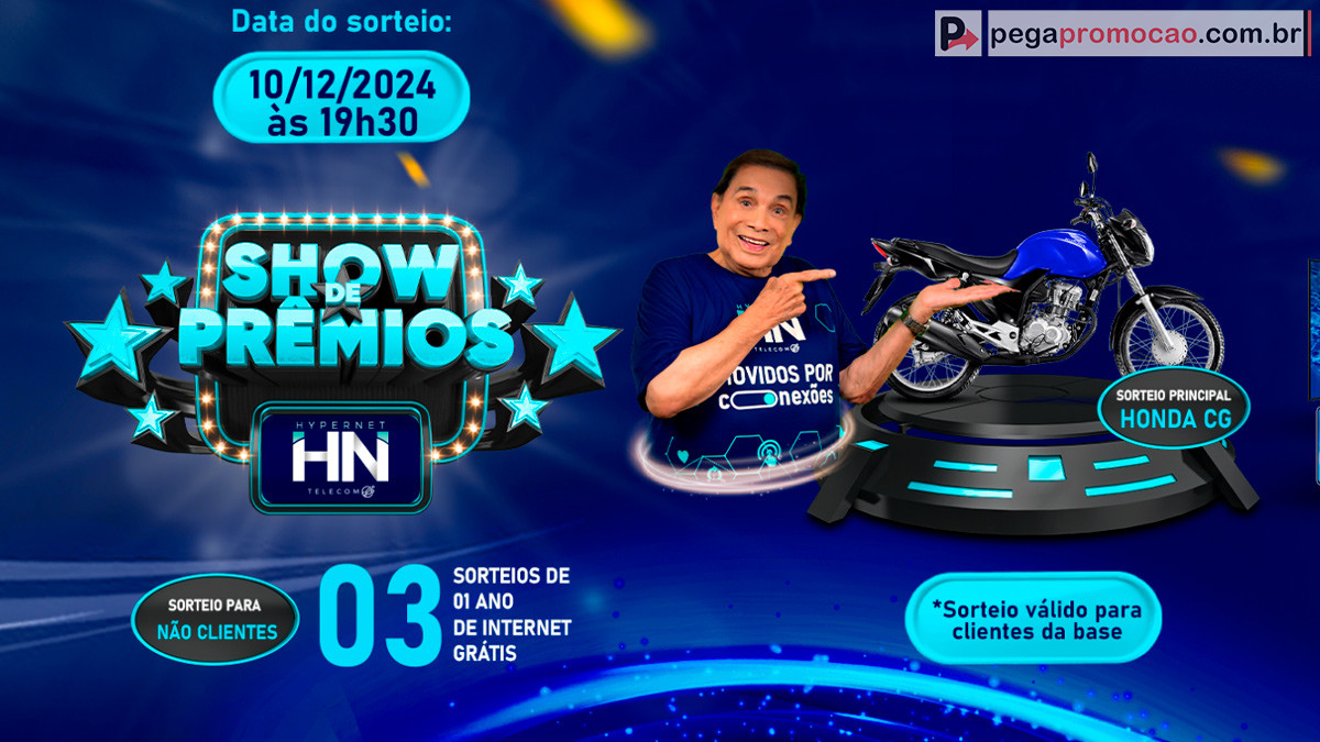 Promoção Show de Prêmios Hyper Net Telecom