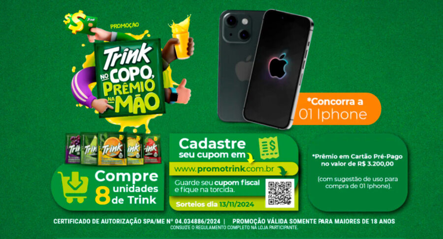 Promoção Trink no Copo, Prêmios na Mão