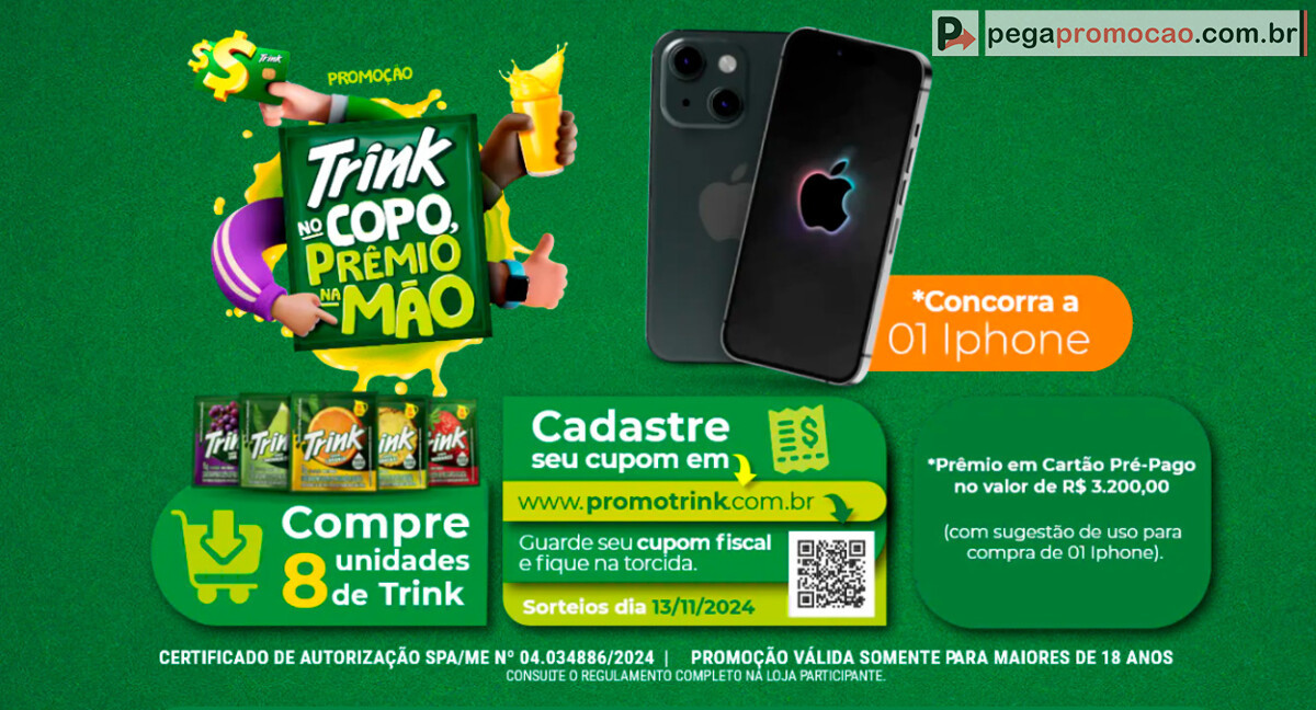 Promoção Trink no Copo, Prêmios na Mão