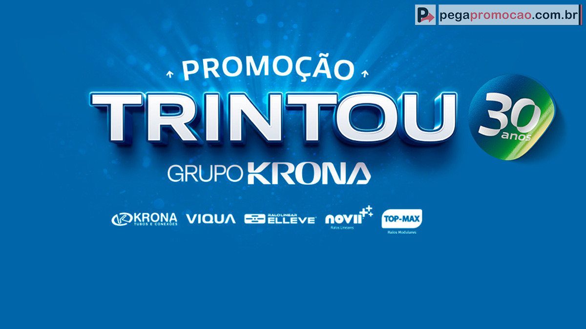 Promoção KRONA 30 ANOS