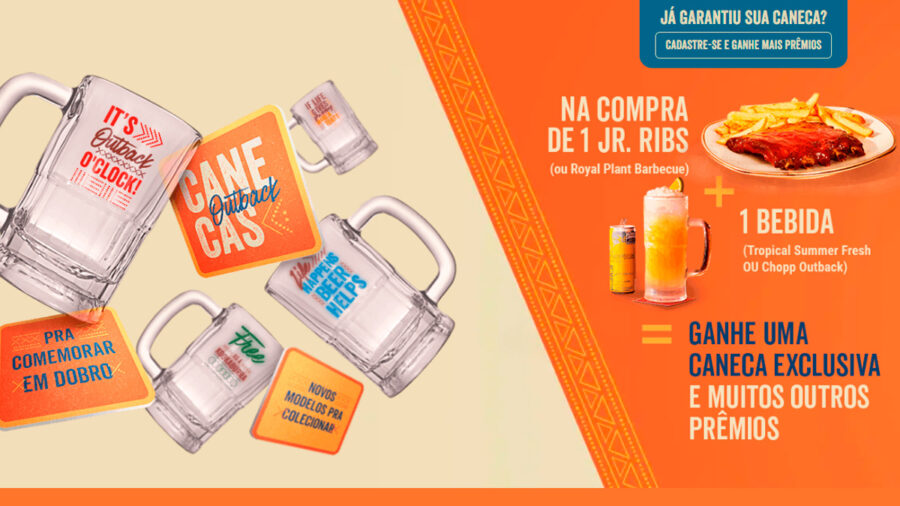 Promoção Canecas Outback