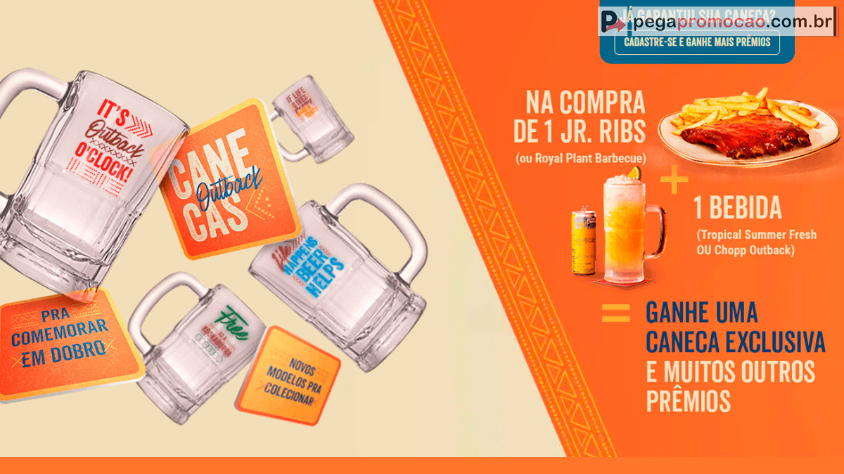 Promoção Canecas Outback