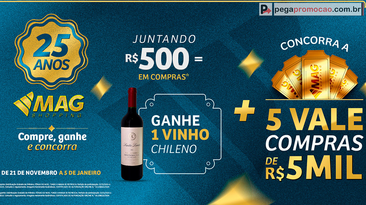 Promoção Mag Shopping 25 Anos