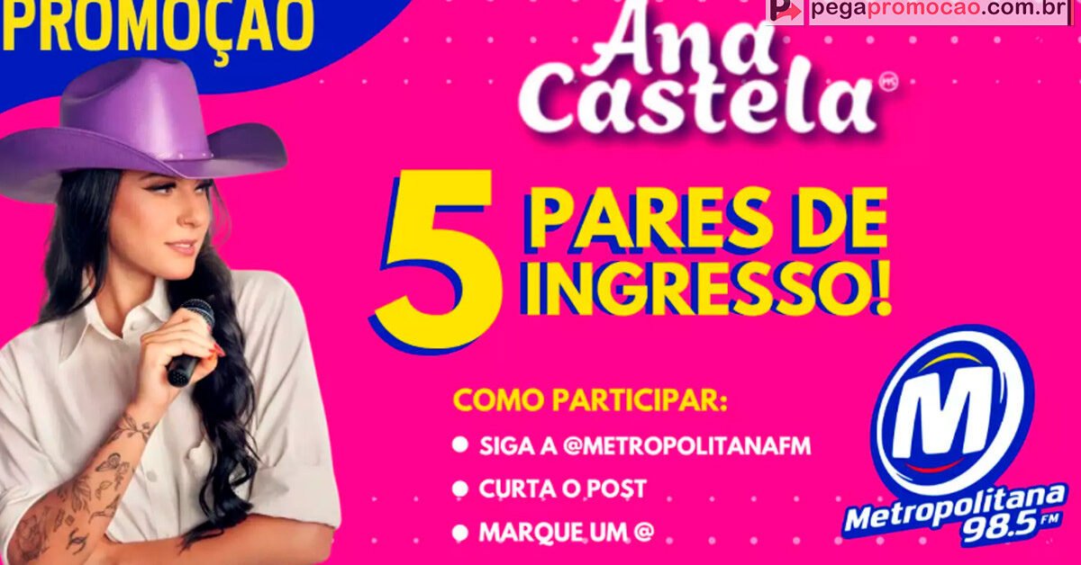 promoção show ana castela 2024