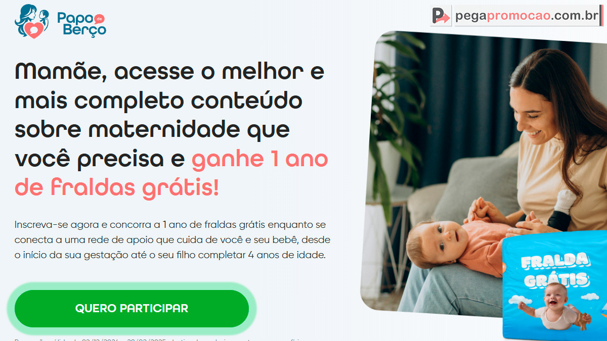 papo de berço promo