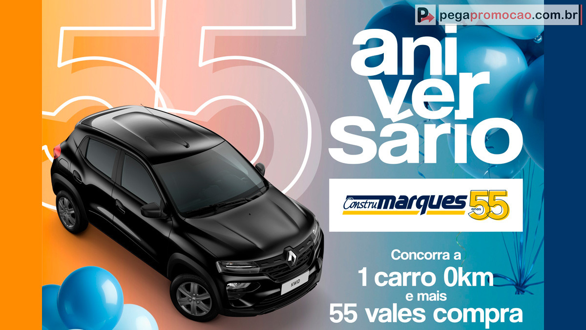 Promoção Construmarques Sorteio de um Carro Zero