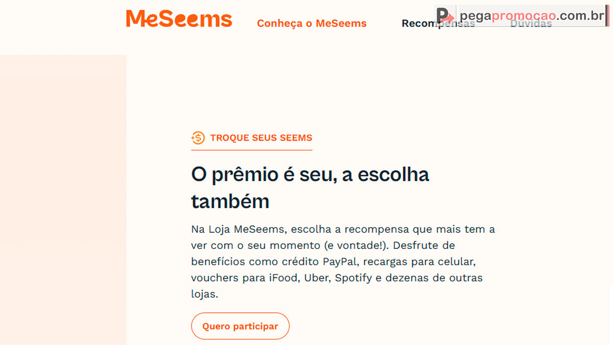Promoção MeSeems 2025: MeSeems da Sorte