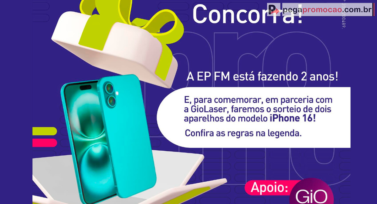 sorteio iphone ep fm