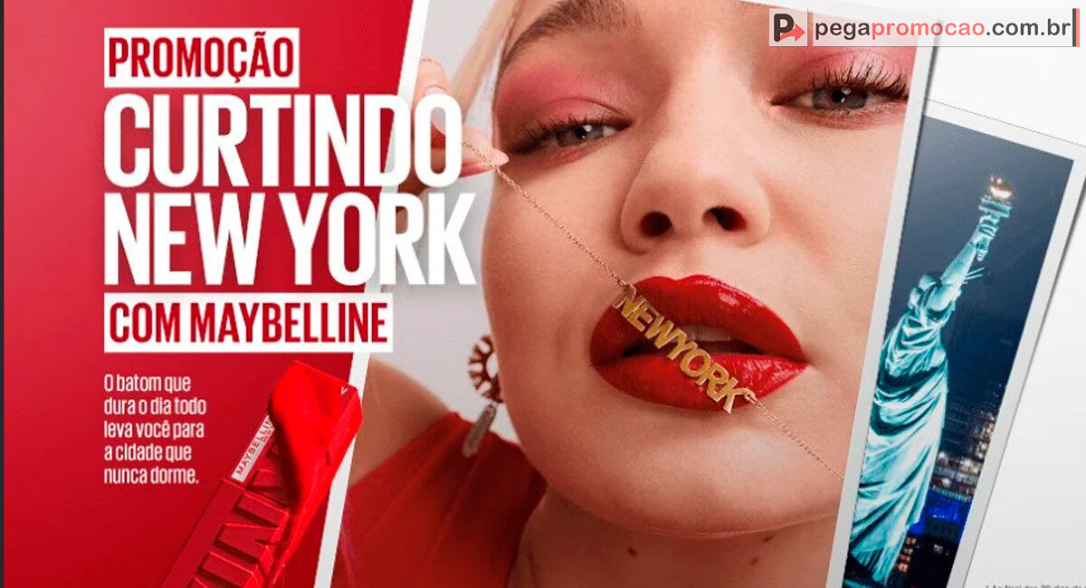 Sorteio Maybelline 2025 Curtindo New York com Maybelline