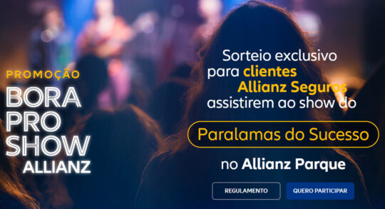 Promoção Bora Pro Show Allianz 2025