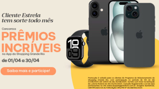 Promoção Imperdível: Shopping Grande Rio Te Dá Prêmios da Apple