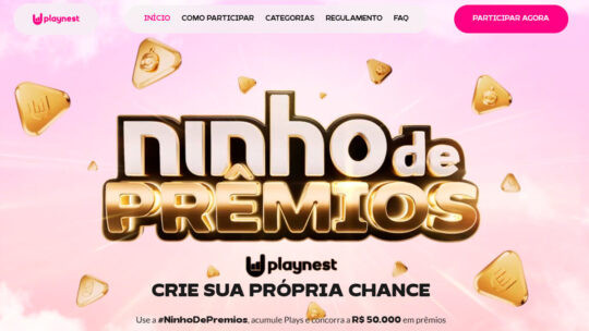 Crie Conteúdo no Instagram e Tiktok e Ganhe até R$ 50 Mil na Promoção Ninho de Prêmios da Play Nest
