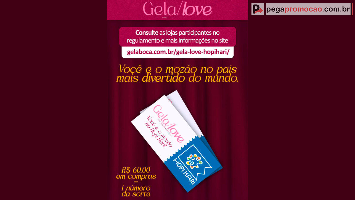 Promoção Sorvete Gela Boca