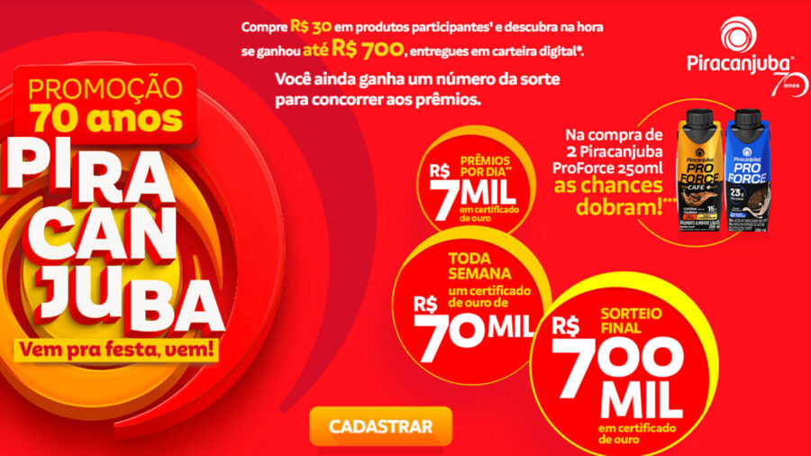 Promoção Piracanjuba 2025