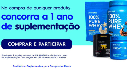 Promoção Probiótica suplementos