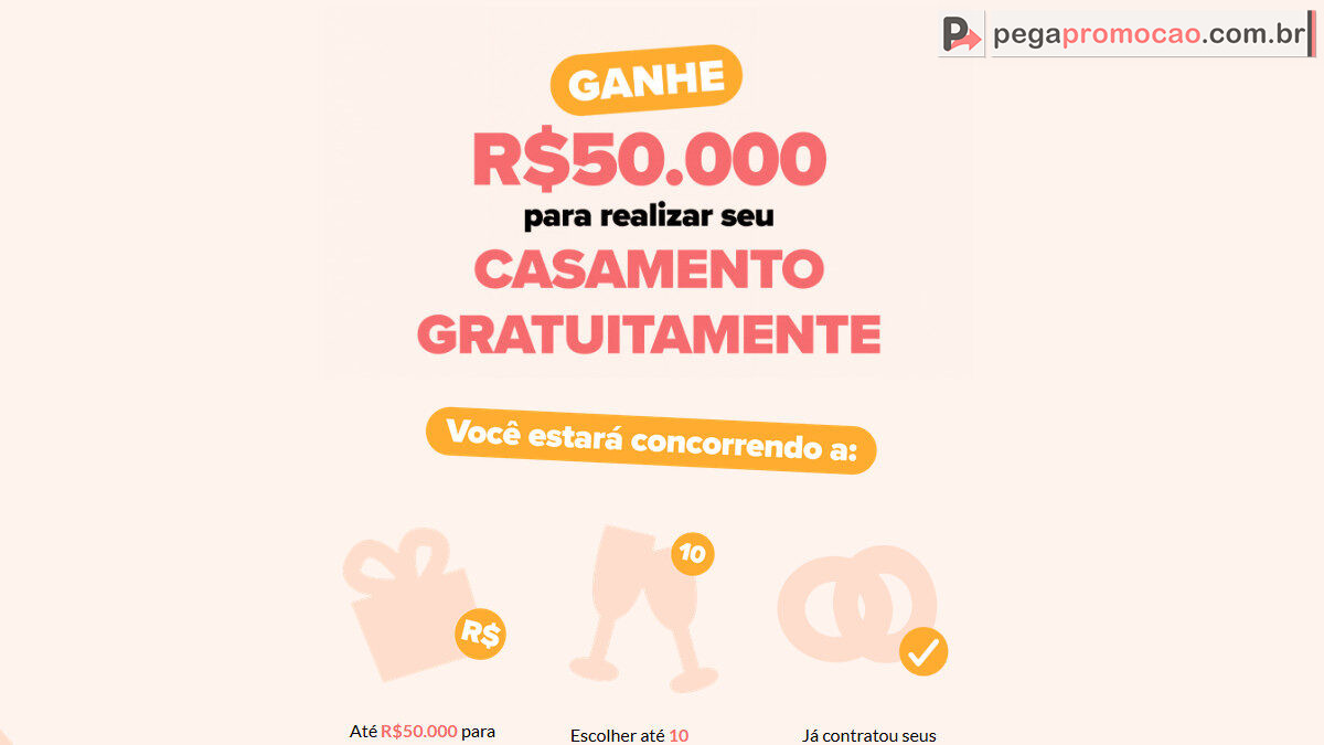 Promoção Casamentos.com.br 2025