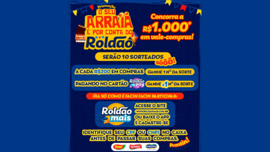 Promoção Roldão 2025: Ganhe Vale-Compras de R$ 1.000 para Curtir o Arraiá