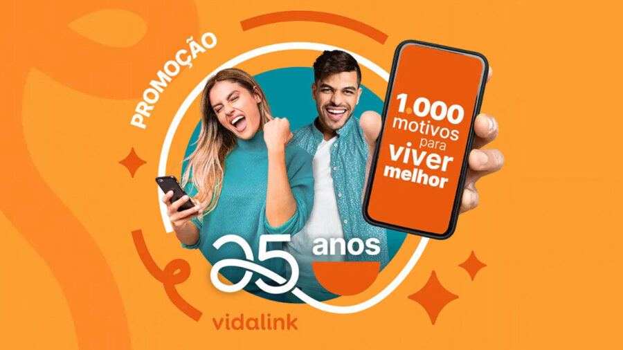 Banner da Promoção 25 anos Vidalink