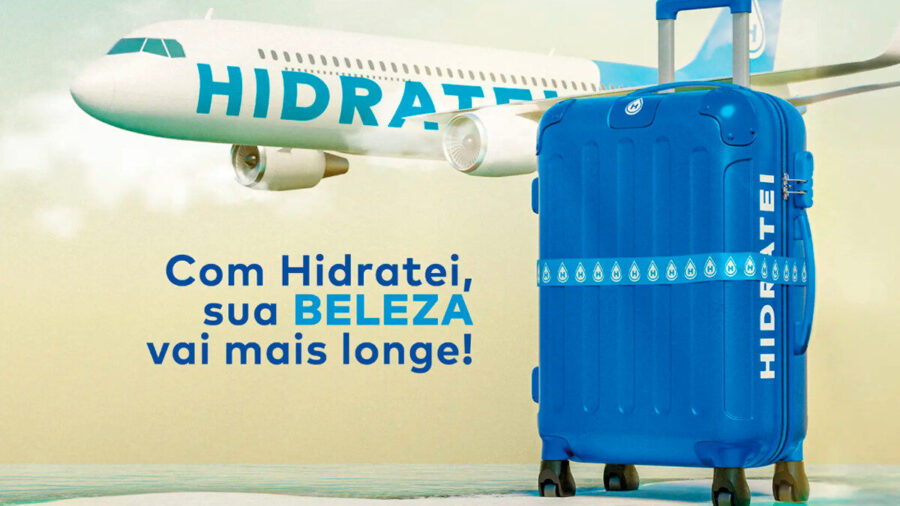 Banner da Promoção Hidratei 2025: Compre Produtos e Concorra a Mala e Kits Exclusivos