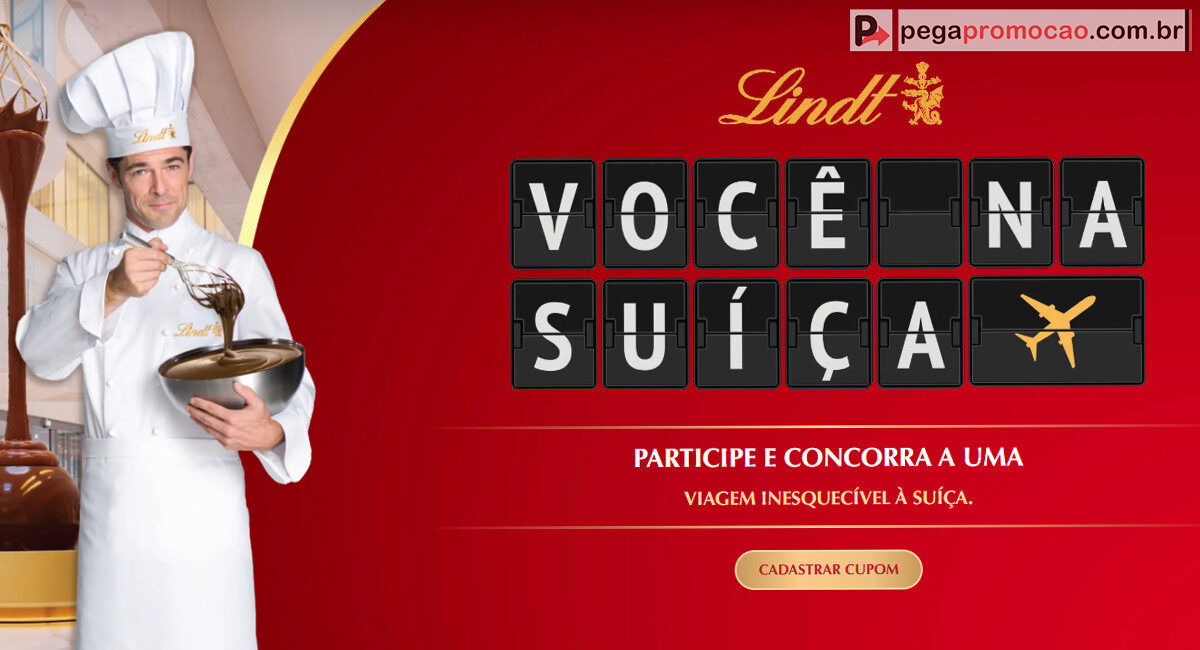 Promoção Lindt 2025: Ganhe uma Viagem para a Suíça!