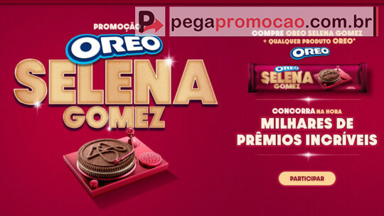 Promoção Oreo Selena Gomez 2025: Ganhe Prêmios na Hora!