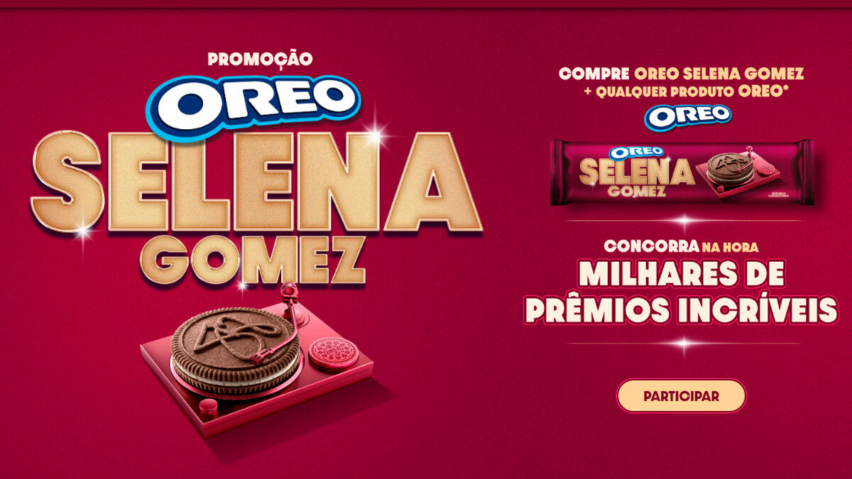 Promoção Oreo Selena Gomez 2025: Ganhe Prêmios na Hora!